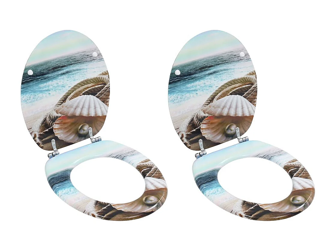 Conjunto de dois assentos para sanita com tampa em MDF 02_0002961