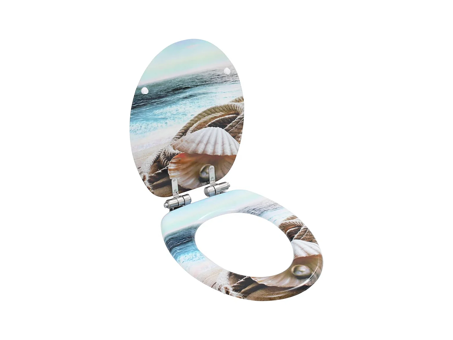 Asiento de inodoro MDF Carcasa de tapa con cierre suave 02_0002894