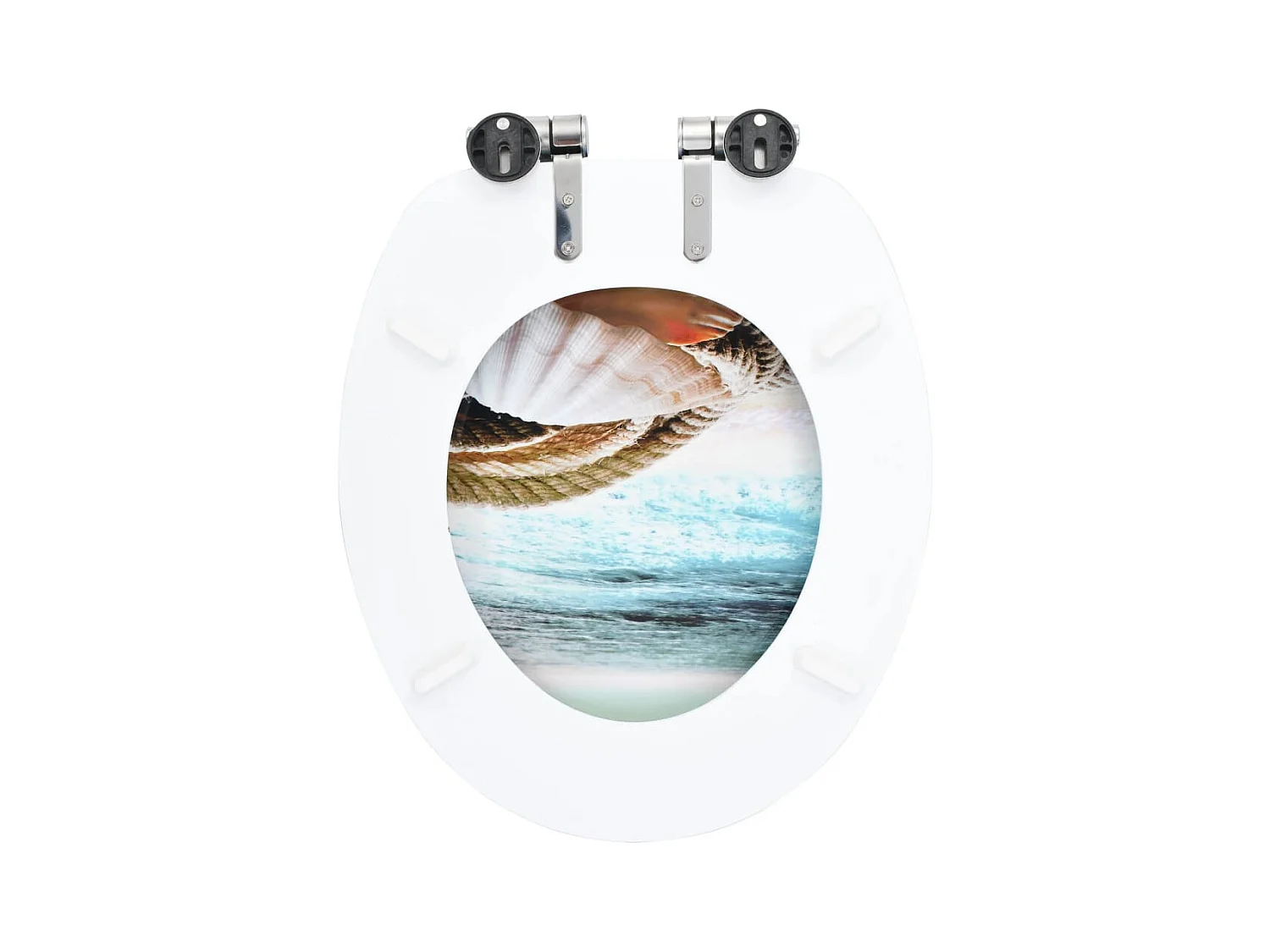 Asiento de inodoro MDF Carcasa de tapa con cierre suave 02_0002894