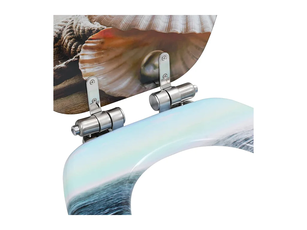 Asiento de inodoro MDF Carcasa de tapa con cierre suave 02_0002894