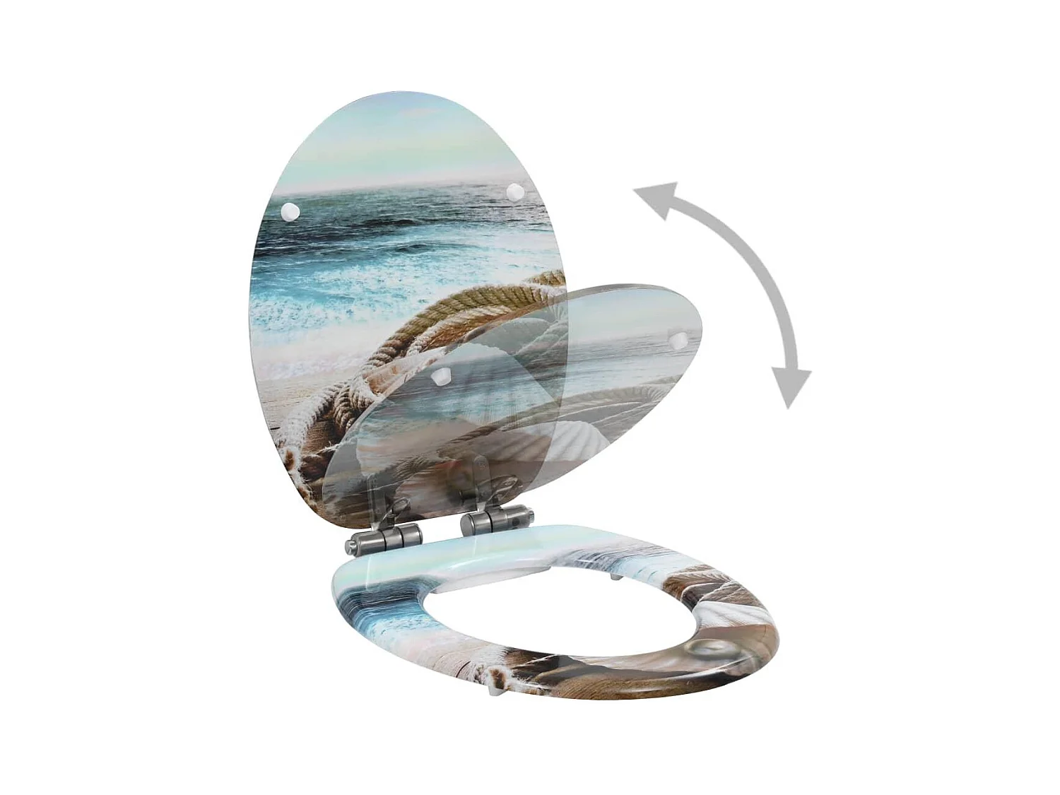 Set di due copriwater in MDF e copriwater con chiusura rallentata Shell 02_0002960