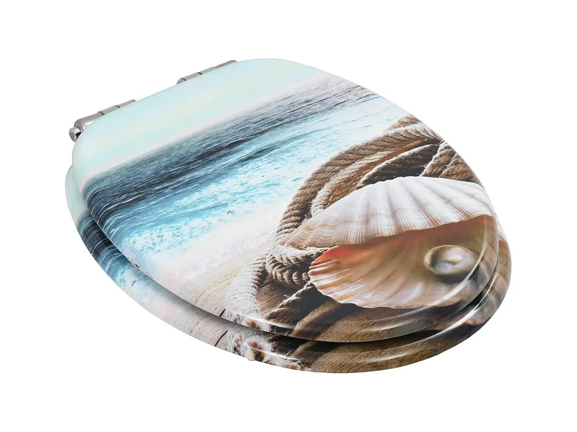 Set di due copriwater in MDF e copriwater con chiusura rallentata Shell 02_0002960