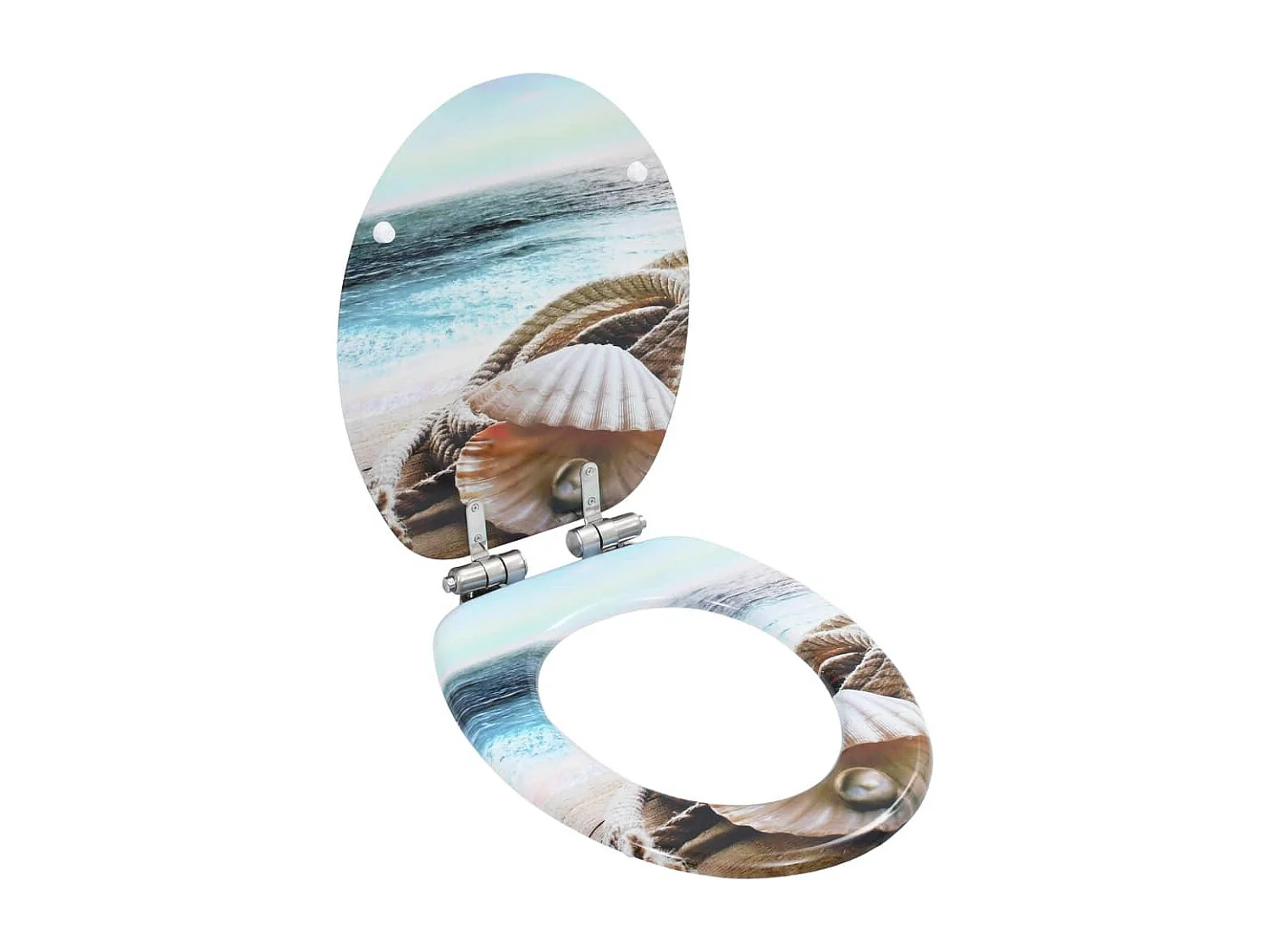 Juego de dos asientos de inodoro de MDF y tapa con cierre suave Shell 02_0002960