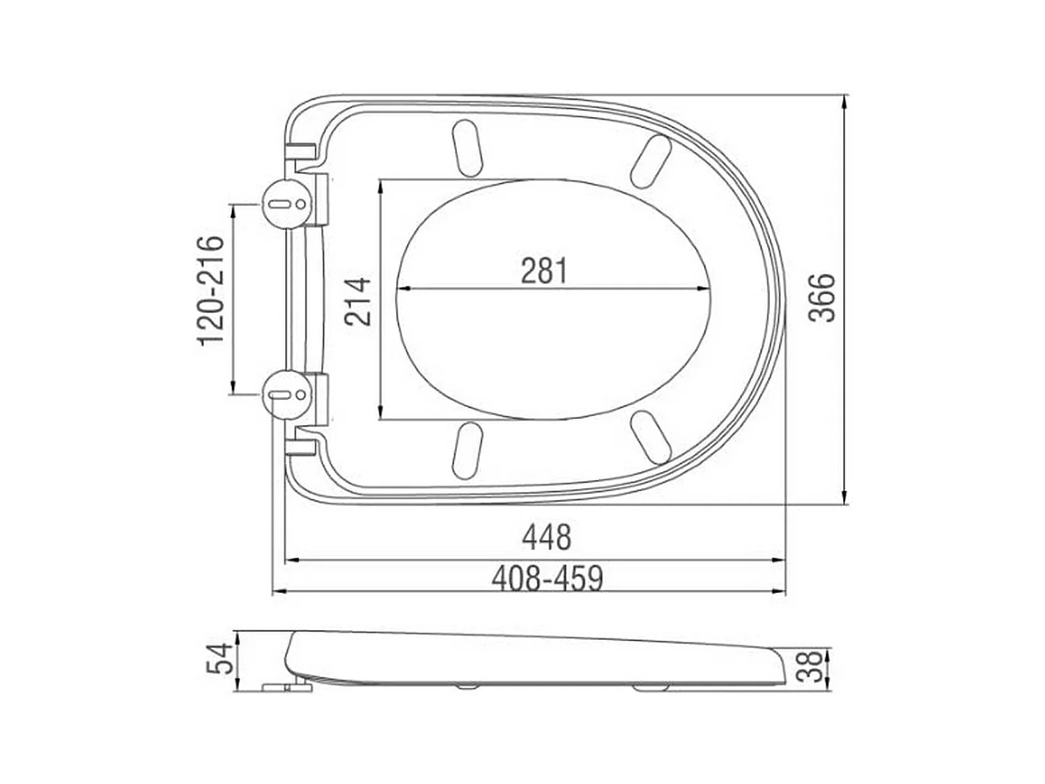 Siège de toilette soft 44.8 x 36.6 x 0.54 cm 19_0000678