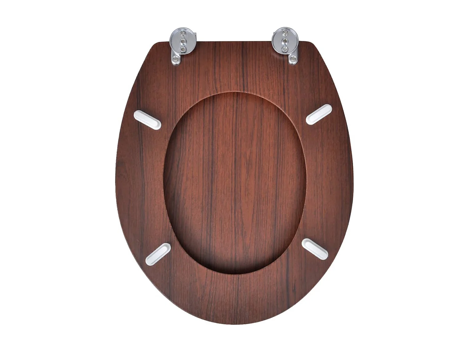 Tapas de inodoro con funda 2 piezas MDF Marrón 02_0002946