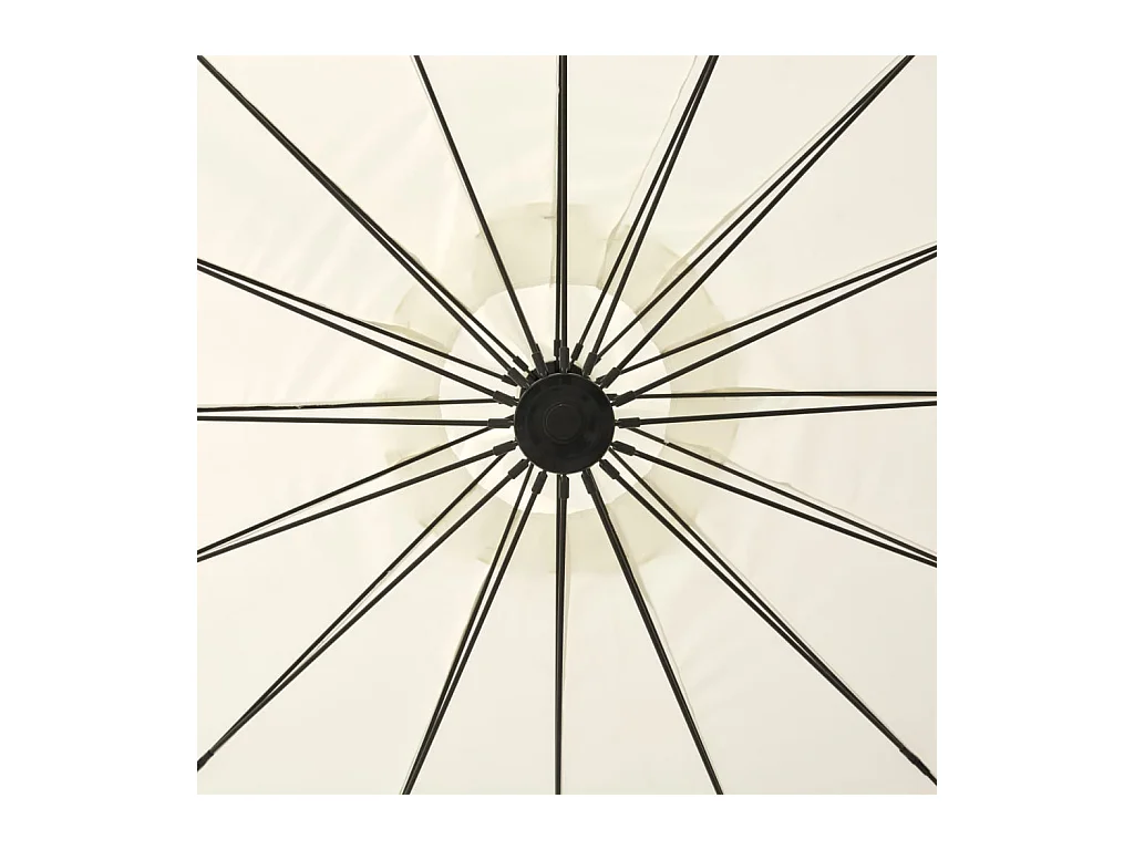Ombrellone da esterno sospeso 3 m alluminio bianco sabbia 02_0008723