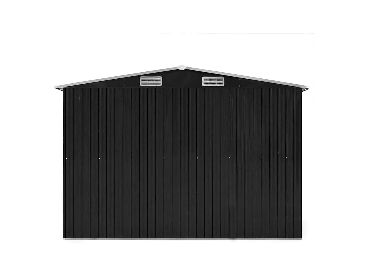 Casetta da giardino casetta per capanni casetta per ripostigli casetta per attrezzi da esterno robusta 257 x 990 x 181 cm acciaio zincato antracite 02_0022209