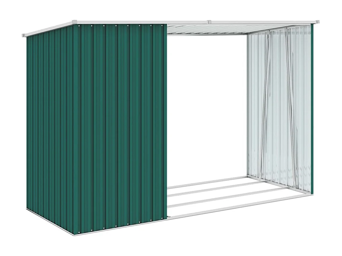 Abri à bois de marron 245 x 98 x 148 cm 02_0022399