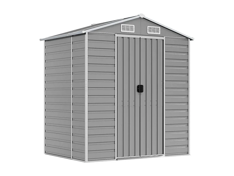 Abri de jardin cabane grise 191 x 130 x 198 cm 02_0022241