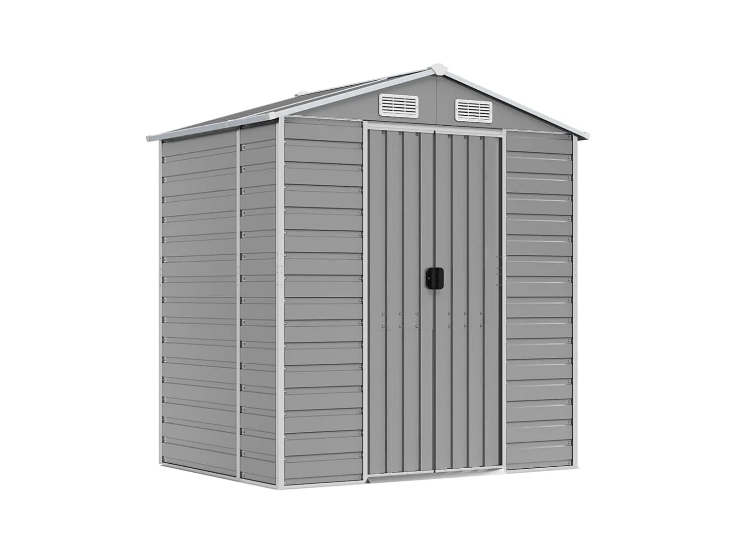 Abri de jardin cabane grise 191 x 130 x 198 cm 02_0022241