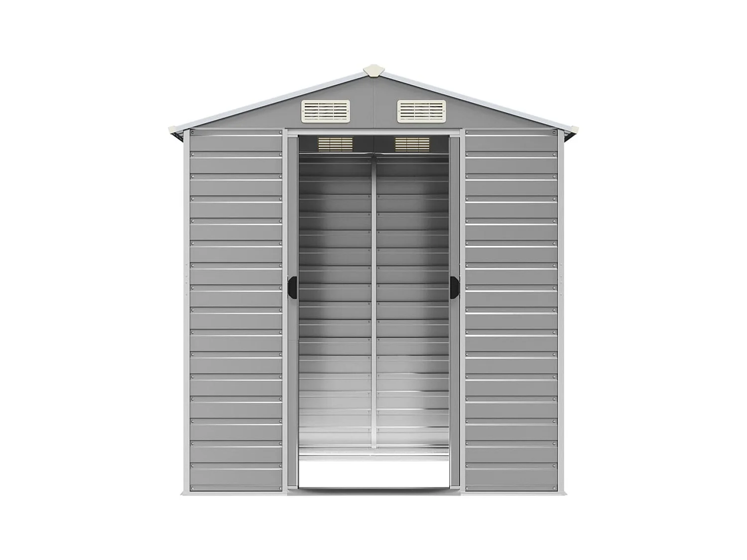 Abri de jardin cabane grise 191 x 130 x 198 cm 02_0022241