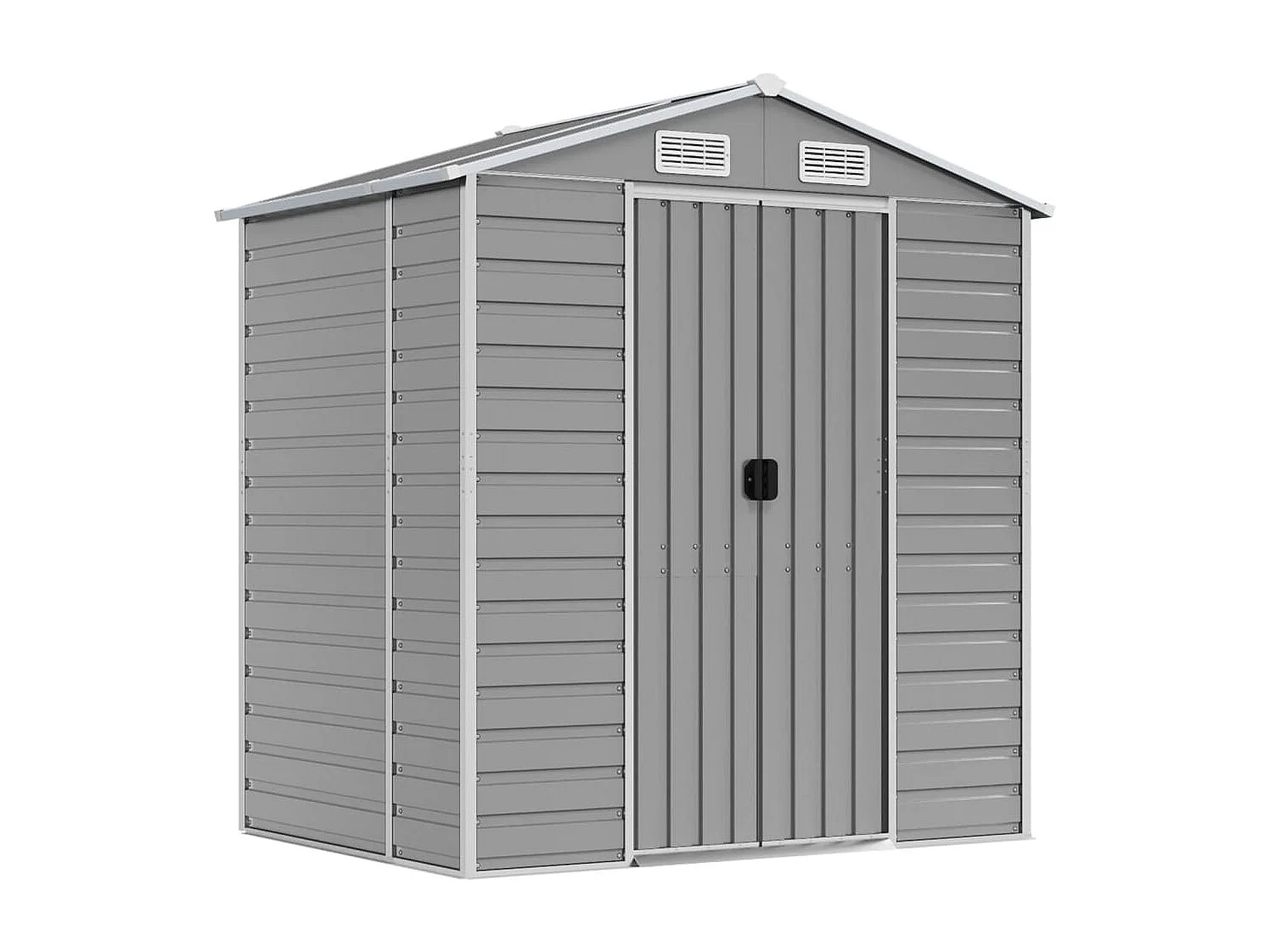 Abri de jardin cabane grise 191 x 130 x 198 cm 02_0022241