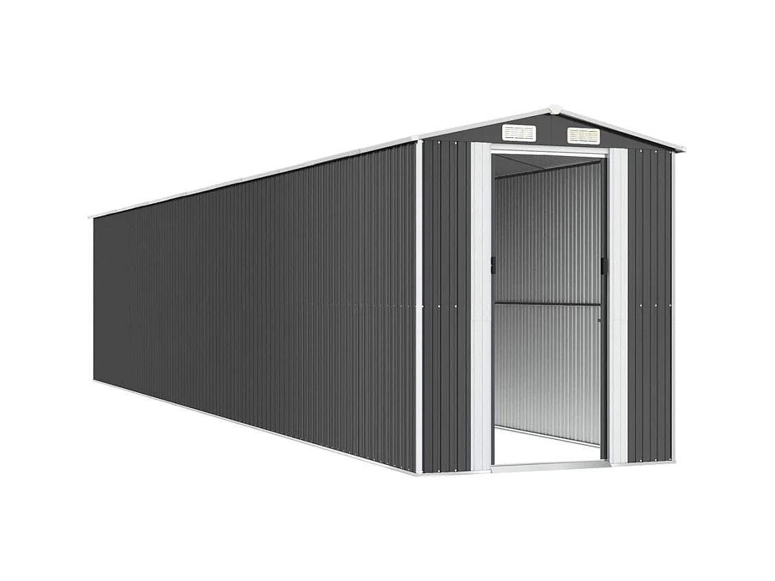 Casetta da giardino casetta ripostiglio casetta da esterno casetta per attrezzi robusta 192 x 1021 x 223 cm acciaio zincato antracite 02_0022193