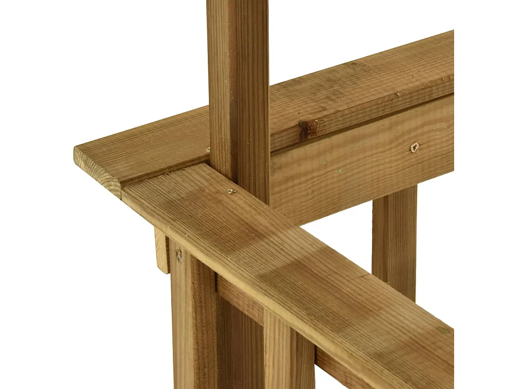 Refugio para barbacoa 1635 x 93 x 210 cm Madera de pino impregnada verde 02_0022159