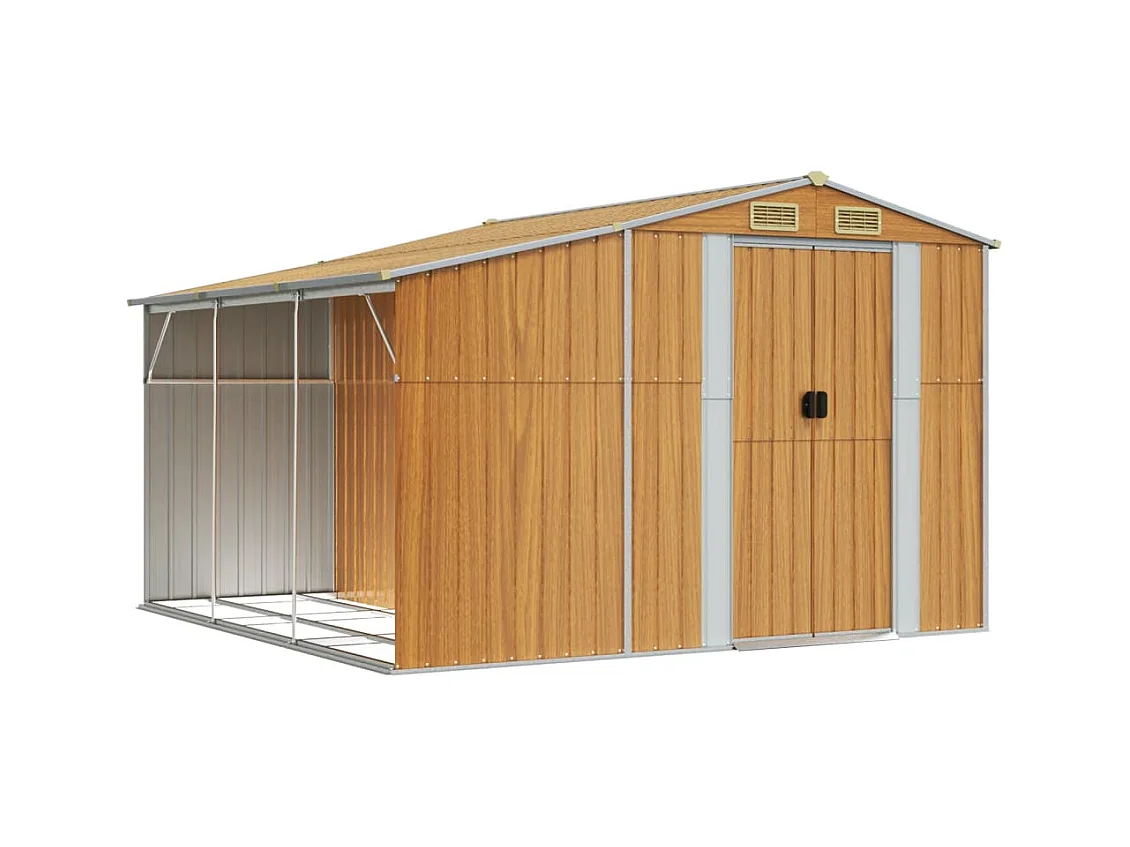 Abri de jardin cabane marron 277 x 279 x 179 cm 02_0022313