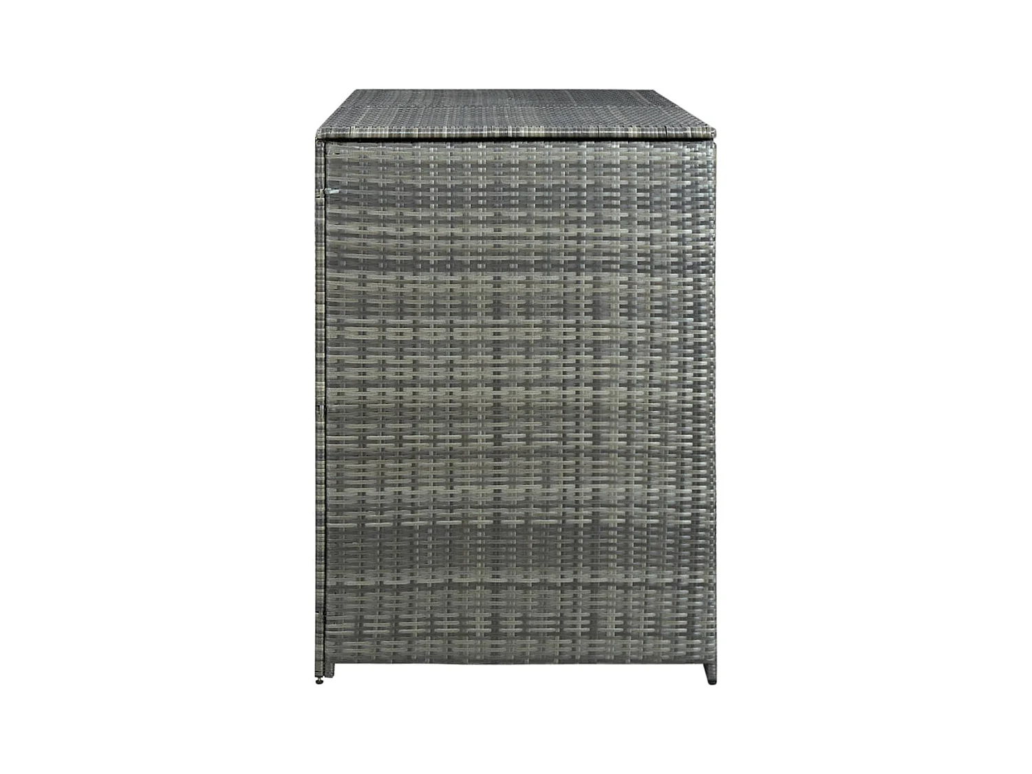 Abrigo de lixeira dupla Resina vime 148 x 77 x 111cm antracite 02_0022381