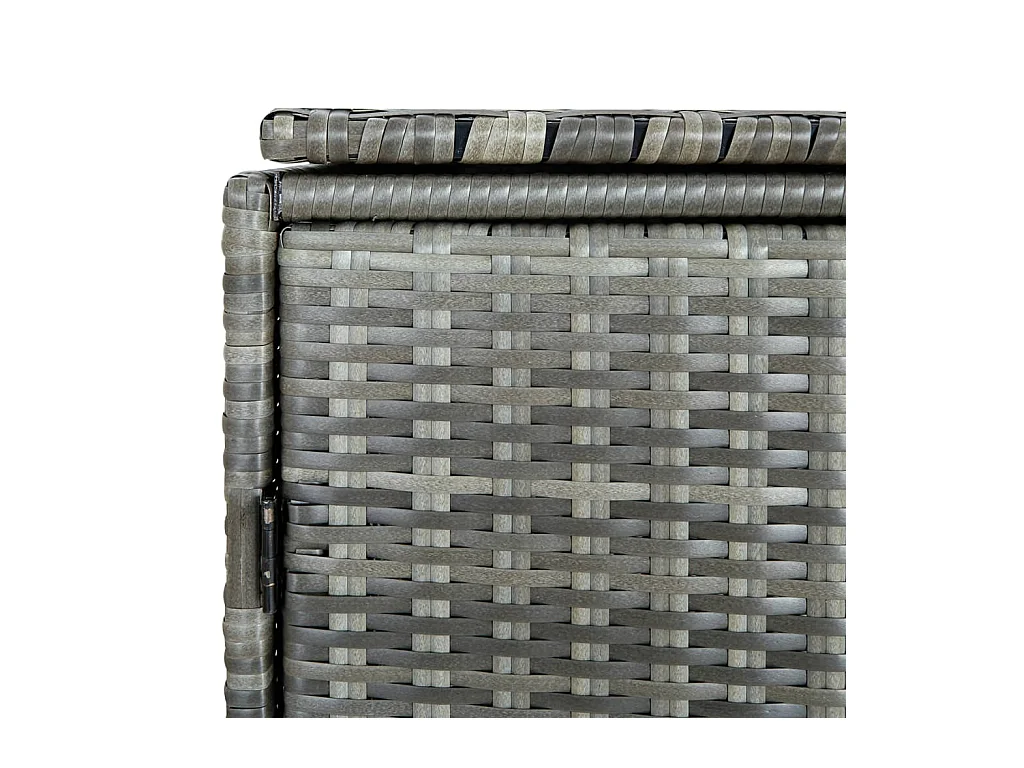 Abrigo de lixeira dupla Resina vime 148 x 77 x 111cm antracite 02_0022381