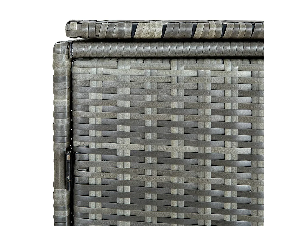 Abrigo de lixeira dupla Resina vime 148 x 77 x 111cm antracite 02_0022381