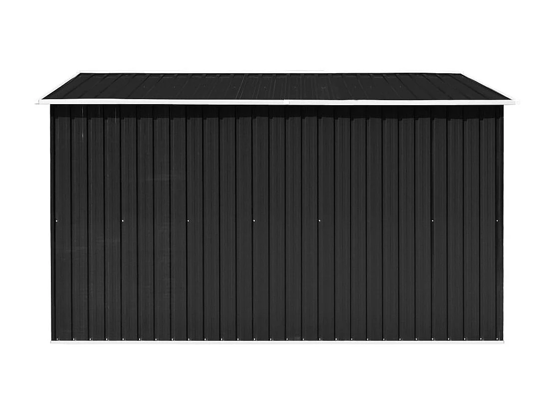 Abrigo de jardim, cabana, casa de armazenamento, galpão ao ar livre, ferramentas robustas 257 x 298 x 178 cm, metal antracite 02_0022162