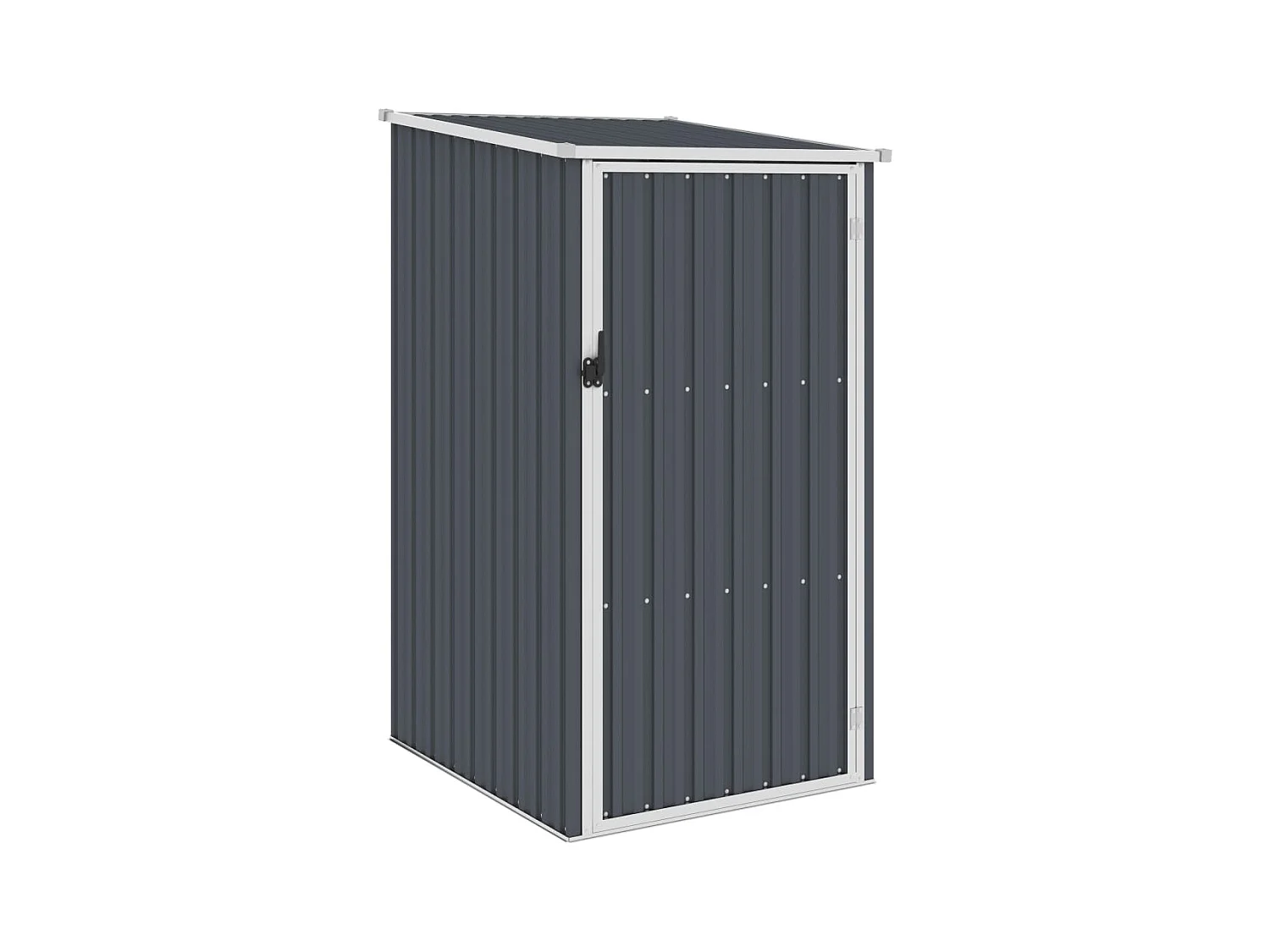 Abrigo de jardim, cabana, casa de armazenamento, galpão ao ar livre, ferramentas robustas 87 x 98 x 159 cm, aço galvanizado antracite 02_0022215