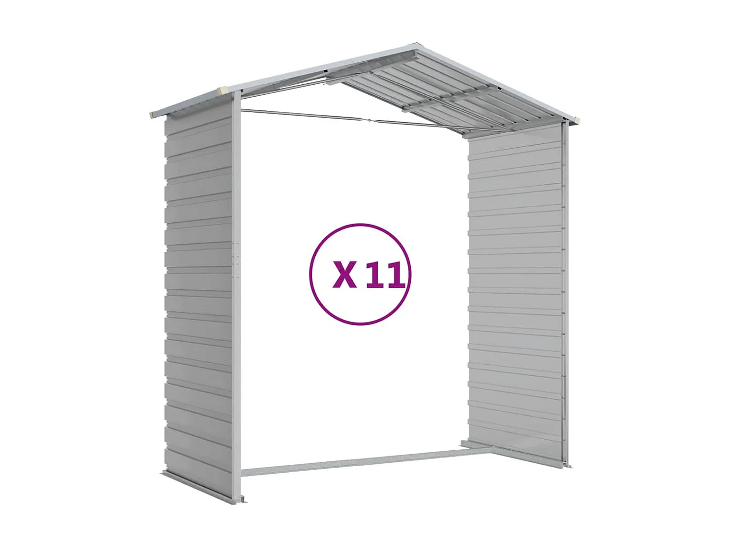 Abri de jardin cabane grise 191 x 980 x 198 cm 02_0022251