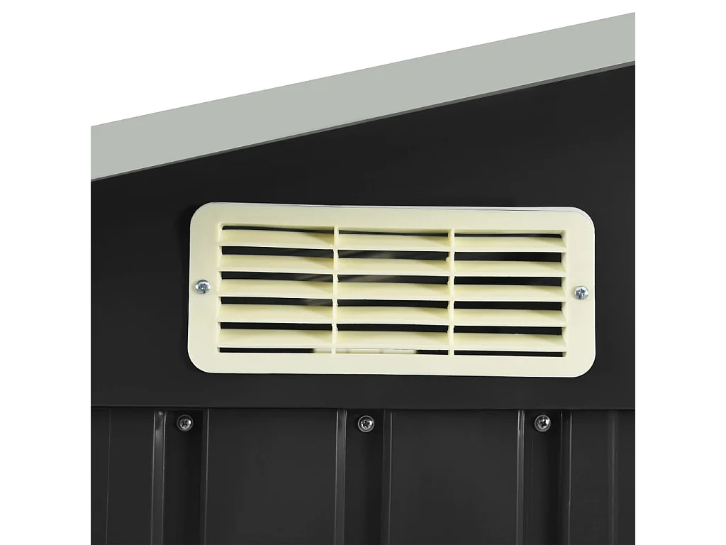 Abri de jardin cabane grise 205 x 130 x 183 cm 02_0022222