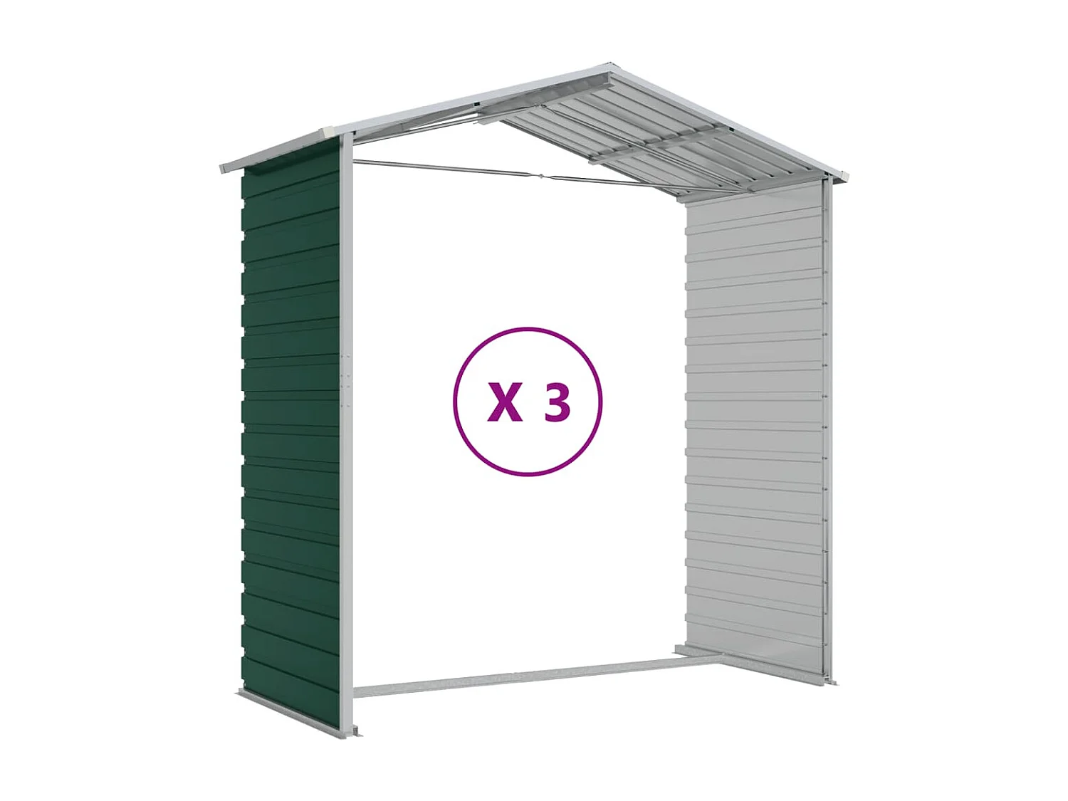 Abri de jardin cabane 191 x 300 x 198 cm 02_0022349