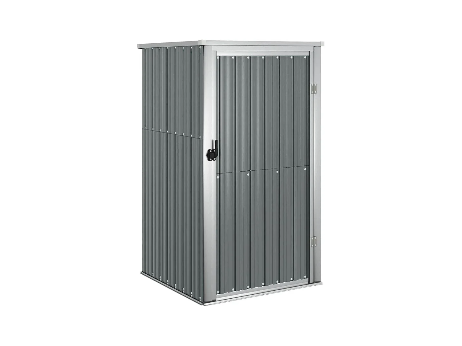 Casetta da giardino casetta per capanni casetta per ripostigli casetta per attrezzi da esterno robusta 88 x 89 x 161 cm acciaio zincato grigio 02_0022418