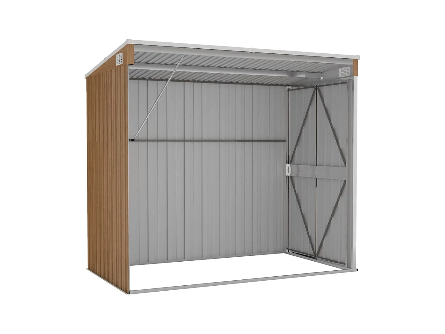 Abri de jardin cabane marron 118 x 194 x 178 cm 02_0022335