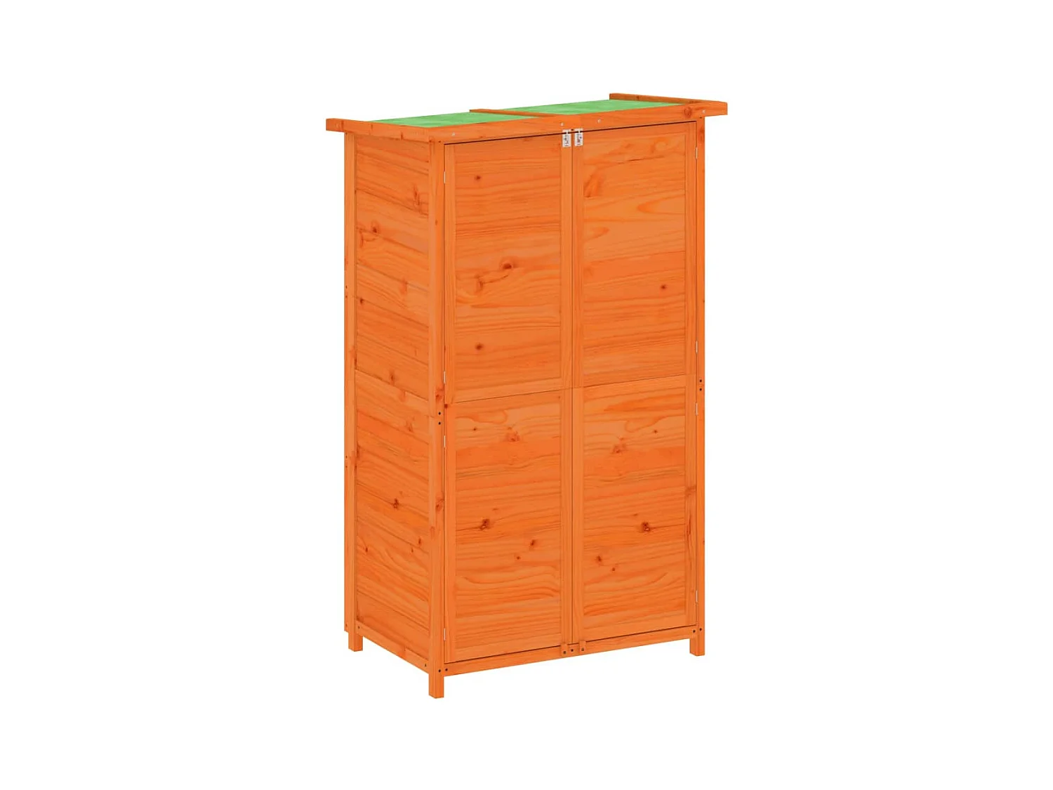 Casetta da giardino casetta per capanni casetta per ripostigli casetta per attrezzi da esterno robusta 83 x 57 x 140 cm legno massiccio pino marrone 02_0022423