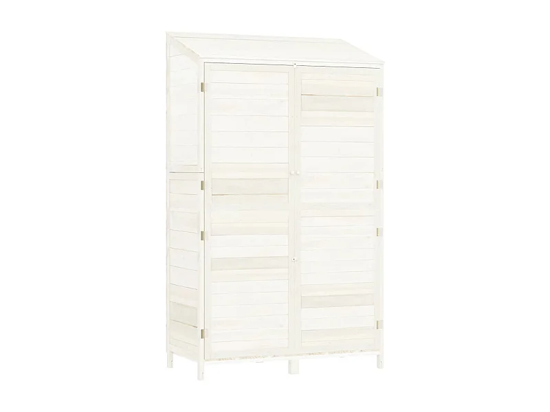 Remise de jardin 102 bois blanche 102 x 52 x 174.5 cm 02_0044044