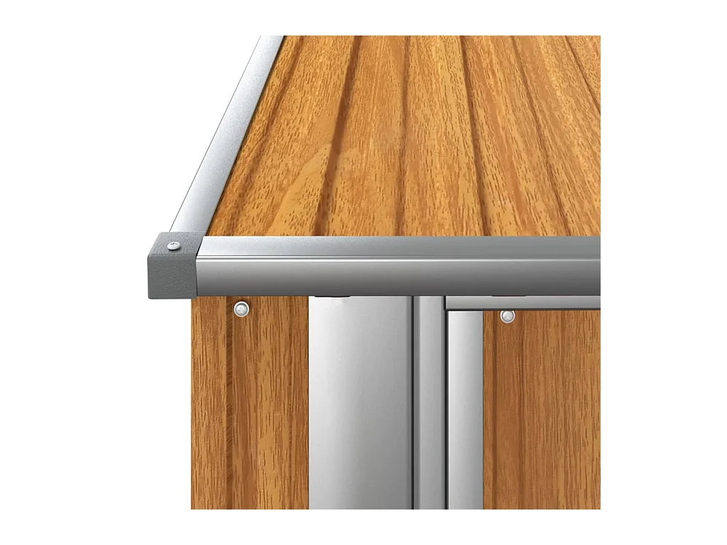 Abri de jardin cabane marron 180.5 x 97 x 209.5 cm 02_0022160