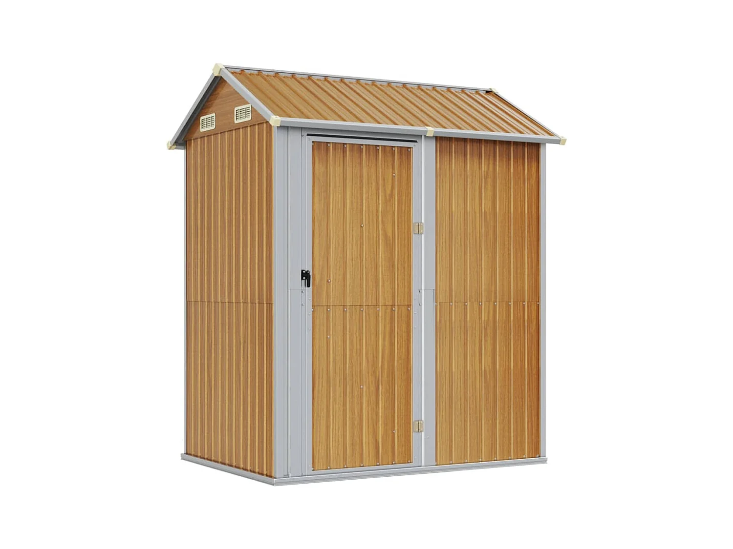 Abri de jardin cabane marron 192 x 152.5 x 237 cm 02_0022301