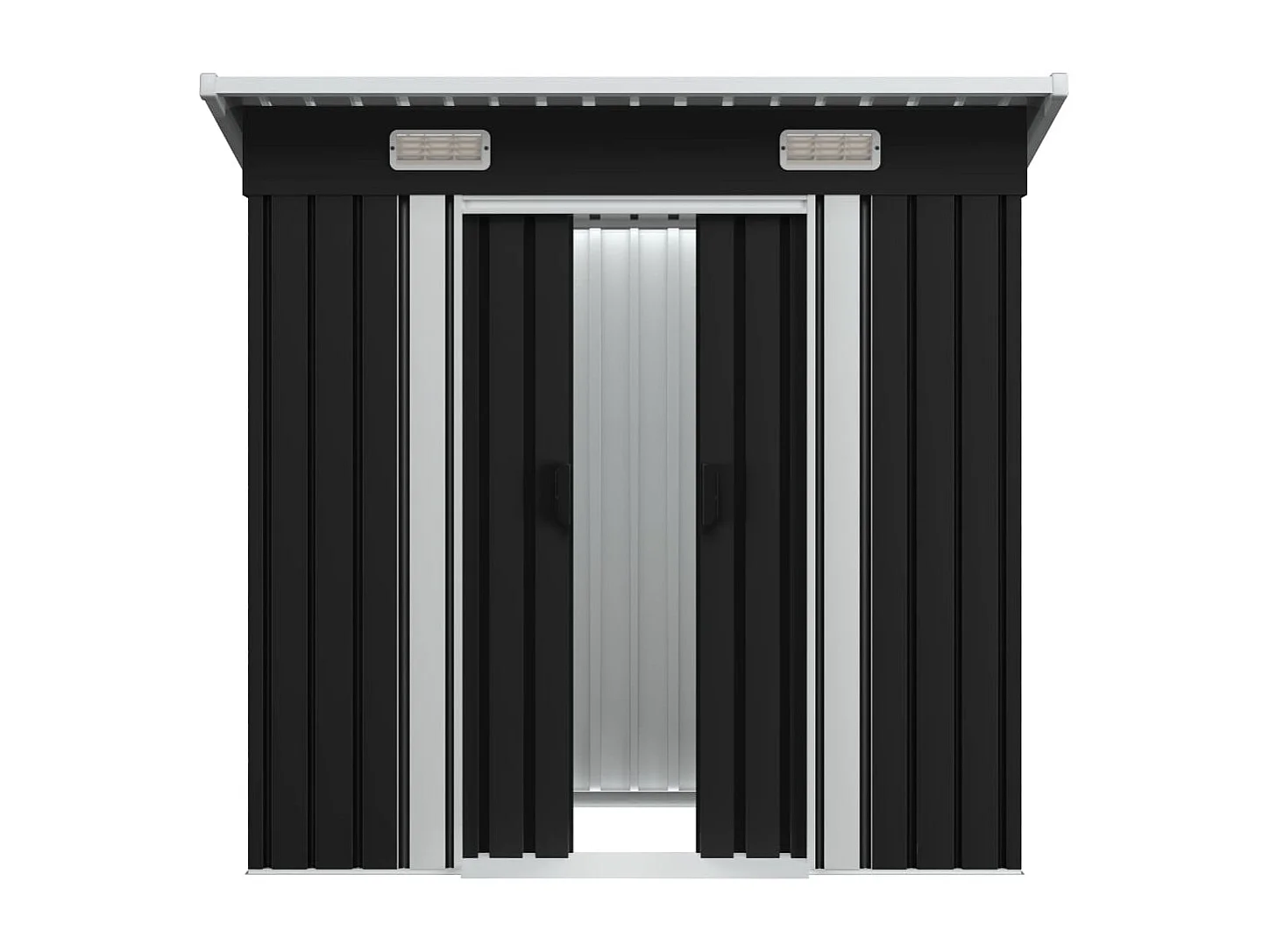 Cobertizo de jardín, cobertizo para cabaña, casa de almacenamiento, cobertizo para exteriores, cobertizo para herramientas, robusto acero antracita 02_0022216