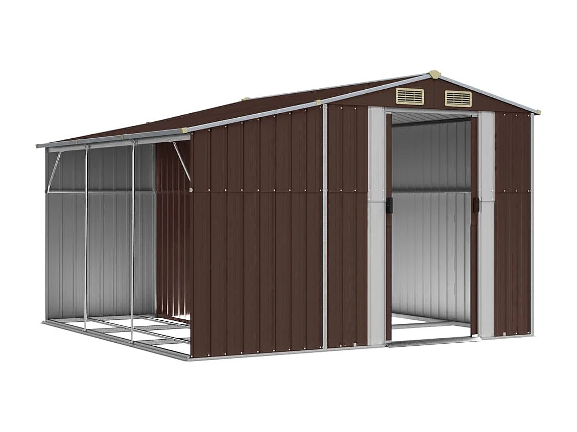 Abri de jardin cabane marron 277 x 279 x 179 cm 02_0022284