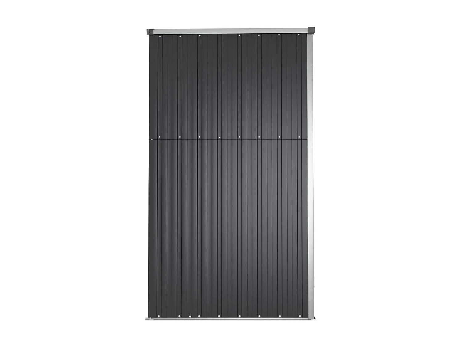 Galpão de jardim, cabana, casa de armazenamento, galpão ao ar livre, ferramentas robustas, 225 x 89 x 161 cm, aço galvanizado antracite 02_0022410