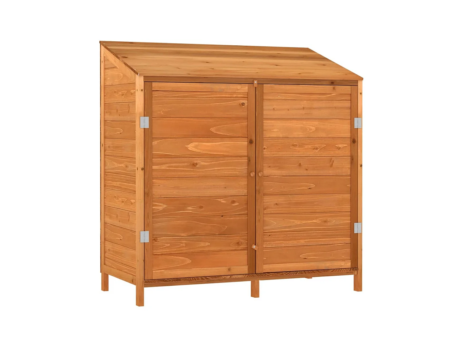 Casetta da giardino 102 x 52 x 112 cm in legno massello di abete marrone 02_0044042