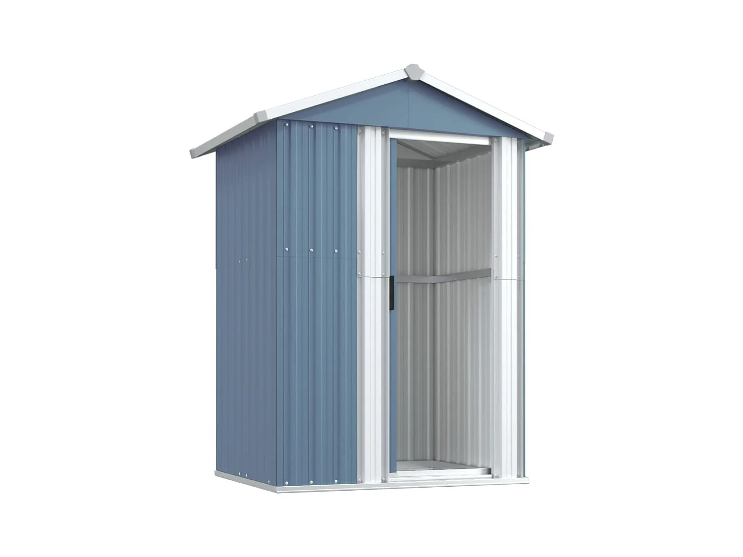 Abri de jardin cabane grise 126 x 97.5 x 177 cm 02_0022229