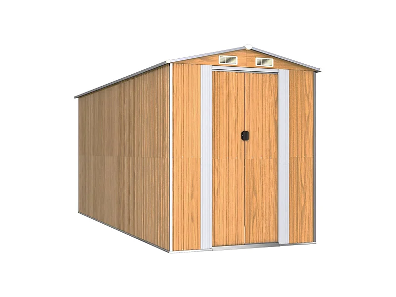 Abri de jardin cabane marron 192 x 440 x 223 cm 02_0022305