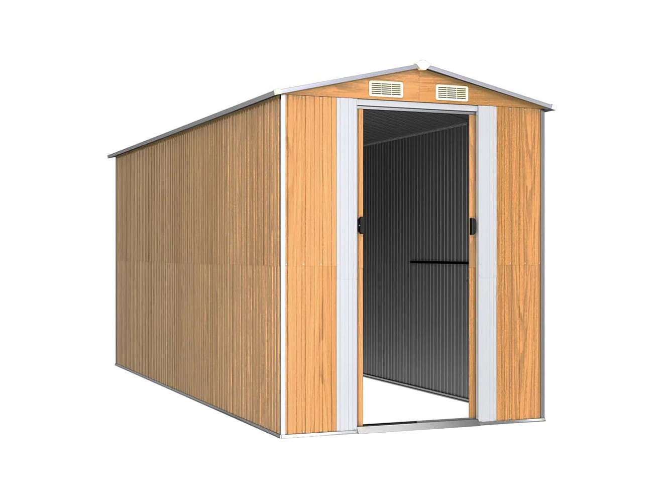 Abri de jardin cabane marron 192 x 440 x 223 cm 02_0022305