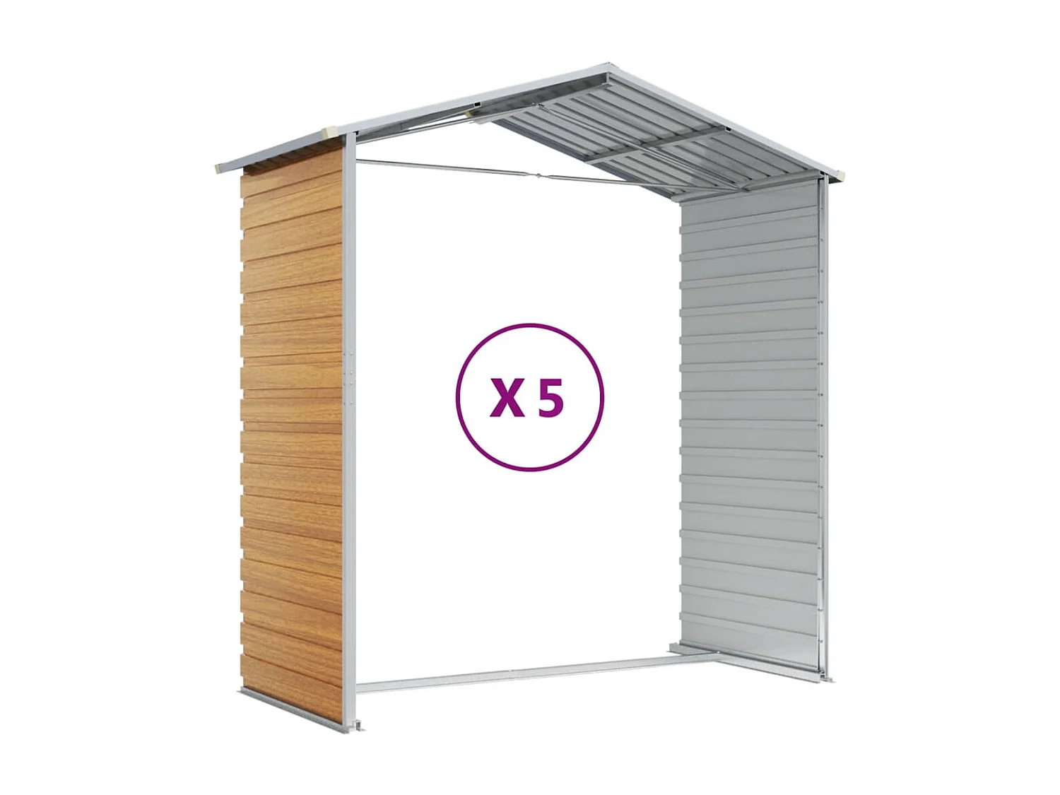 Abri de jardin cabane marron 191 x 470 x 198 cm 02_0022292