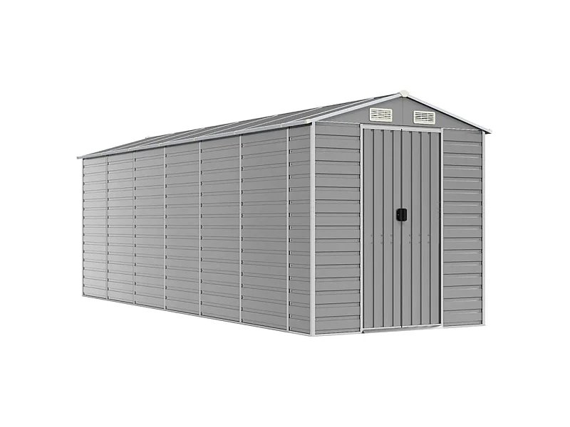 Abri de jardin cabane grise 191 x 555 x 198 cm 02_0022246
