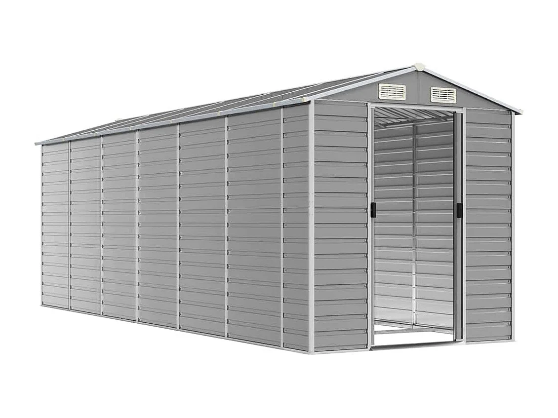 Abri de jardin cabane grise 191 x 555 x 198 cm 02_0022246