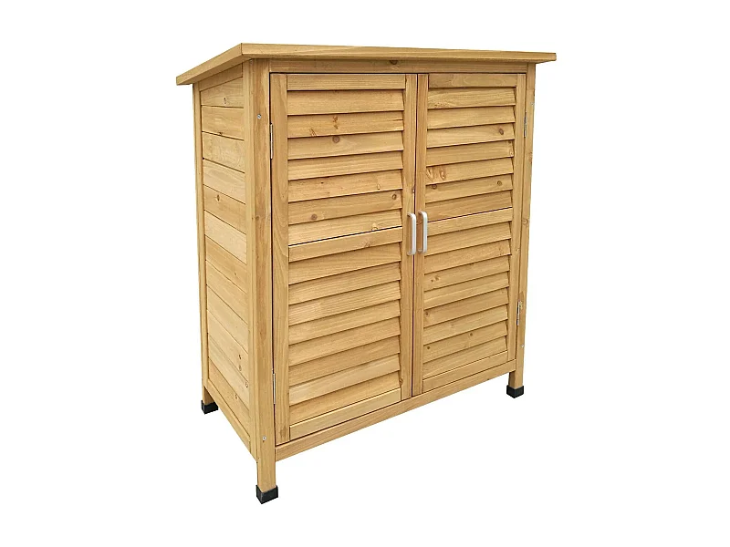 Cobertizo de jardín tipo cabaña con puertas dobles 87 x 46 x 91 cm madera de abeto 16_0002173