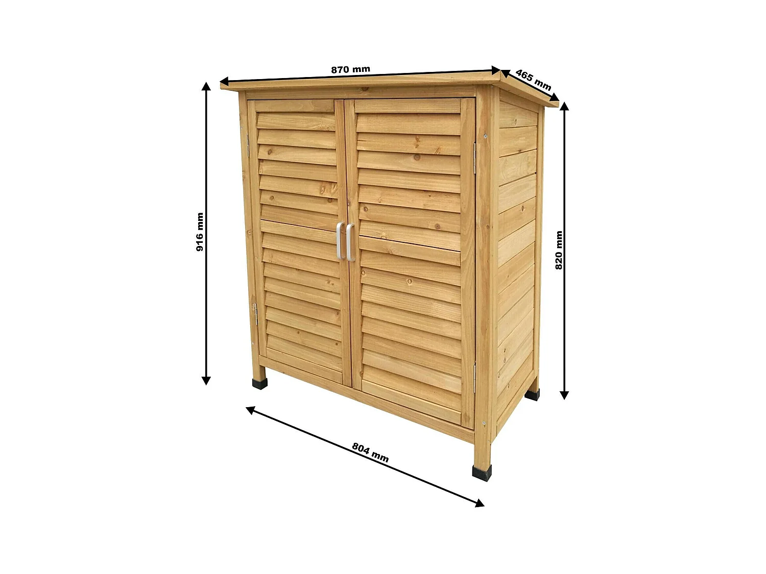 Cabane abri de jardin bois marron 87 x 46.5 x 91.6 cm 16_0002173