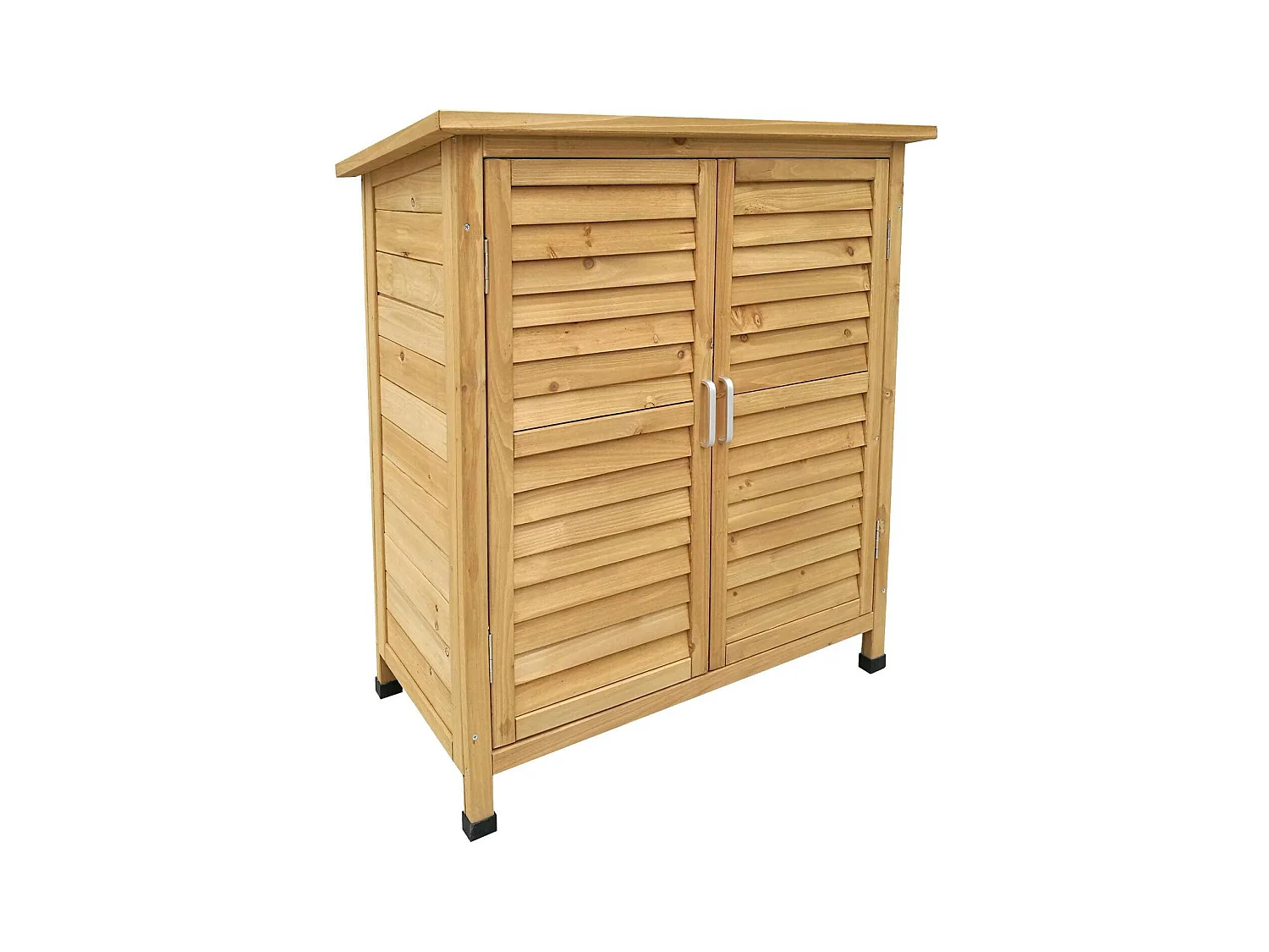 Casetta da giardino cabina con doppie porte 87 x 46 x 91 cm legno di abete rosso 16_0002173