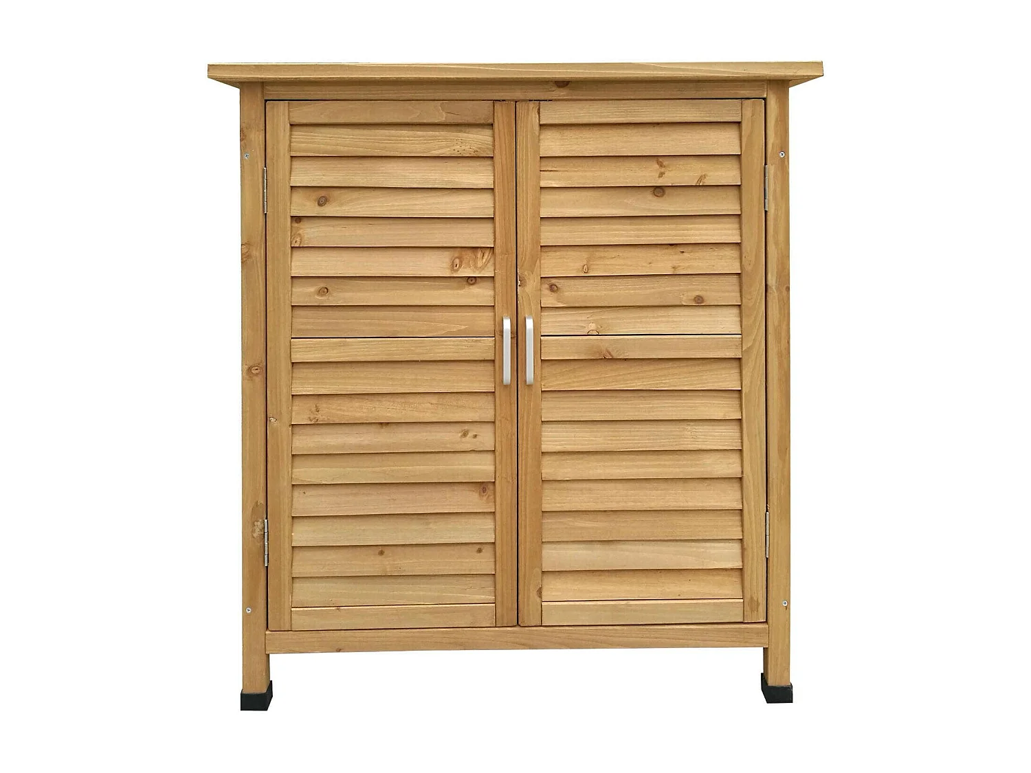 Cobertizo de jardín tipo cabaña con puertas dobles 87 x 46 x 91 cm madera de abeto 16_0002173