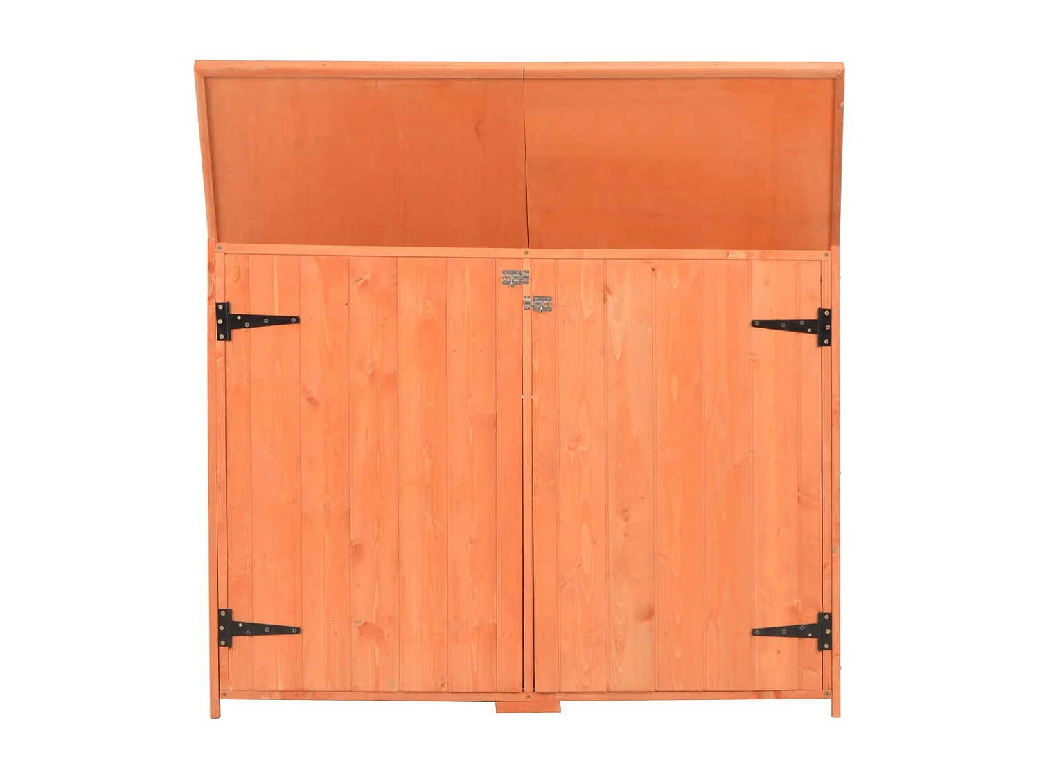 Abrigo de jardim, cabana, casa de armazenamento, galpão ao ar livre, ferramentas robustas 128 x 42 x 91 cm Madeira marrom 02_0022382