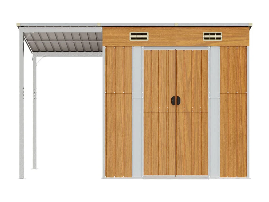 Abri de jardin cabane marron 277 x 110.5 x 181 cm 02_0022220