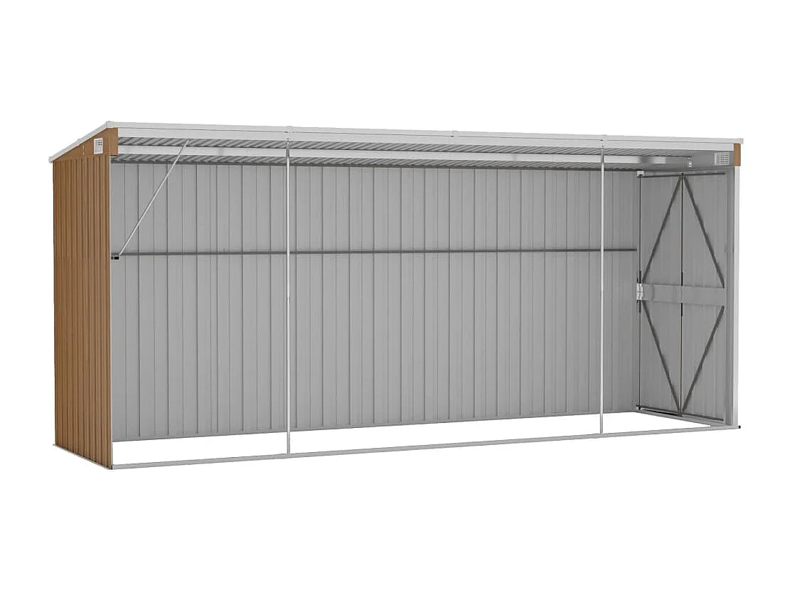 Abri de jardin cabane marron 118 x 382 x 178 cm 02_0022337